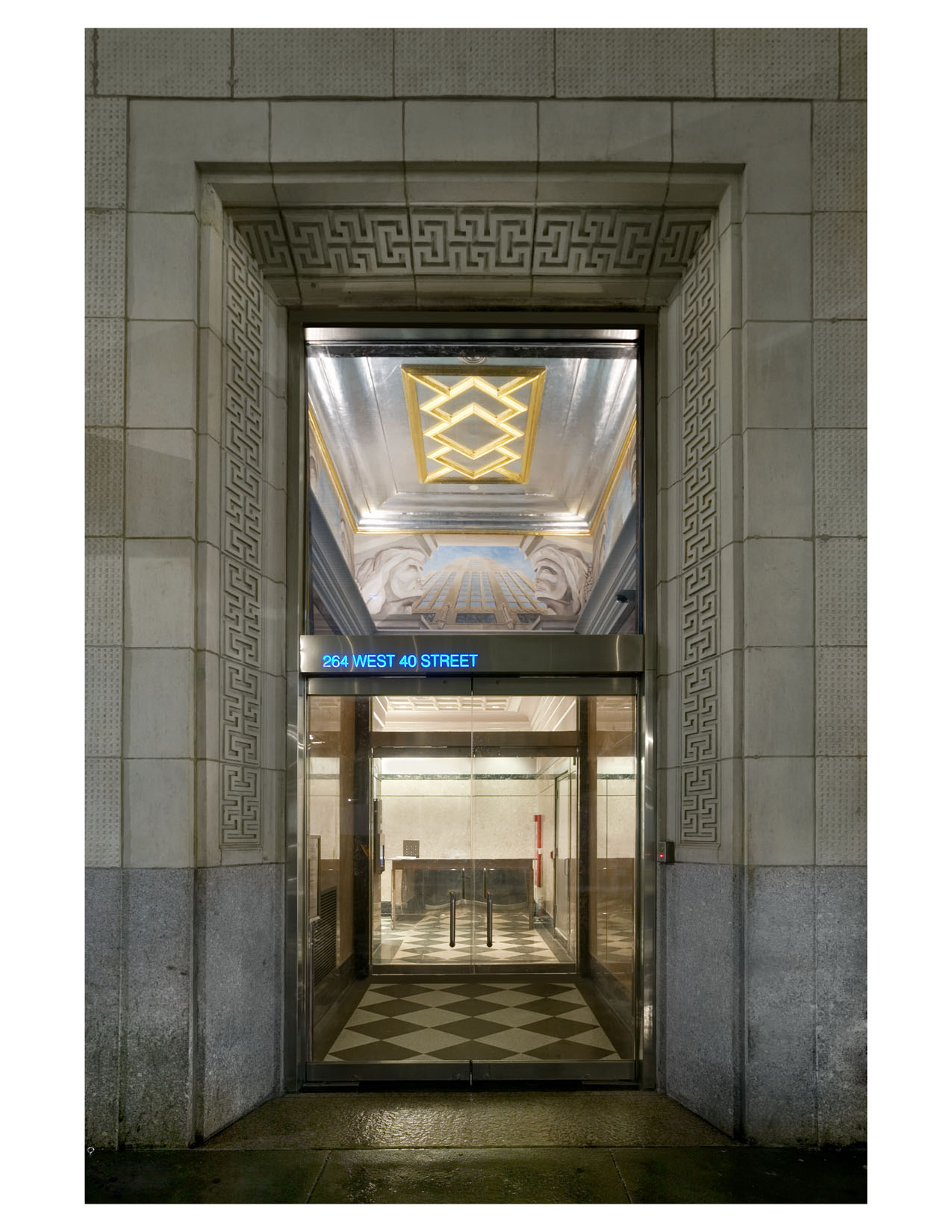 Art Moderne lobby entry
