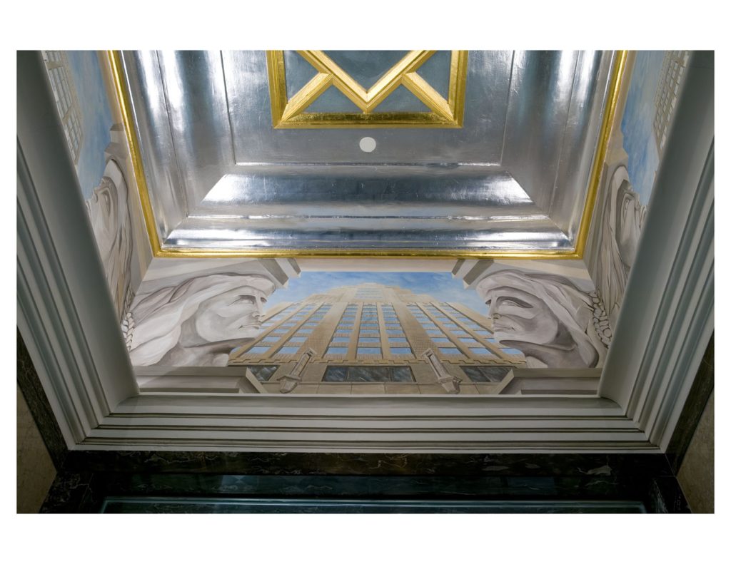 Vestibule mural ceiling